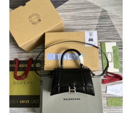 구찌 GUCCI  X 발렌시아가 아워글래스 스몰 탑 핸들백