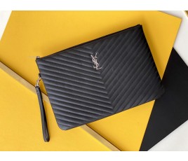 세인트로랑 YSL 모노그램 마틀라세 라지 클러치백